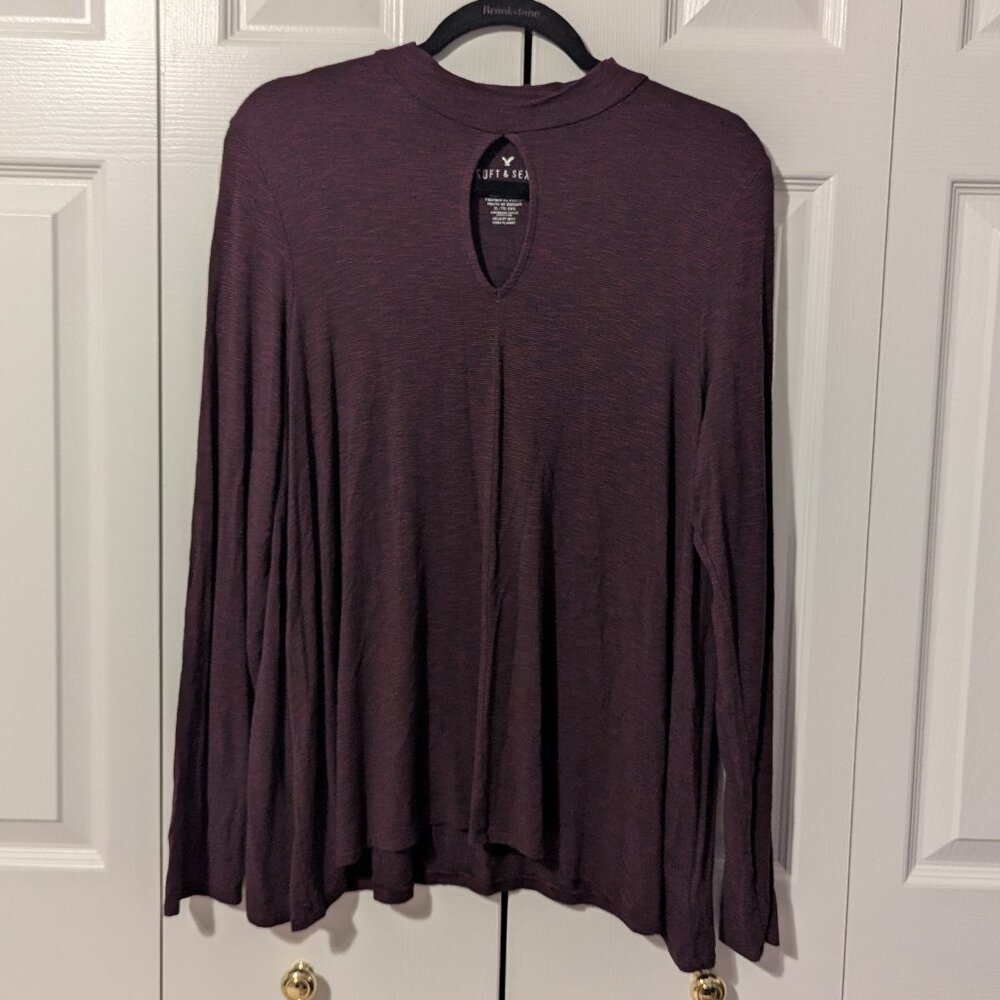 NWOT AE Soft & Sexy Slub Long Sleeve Top